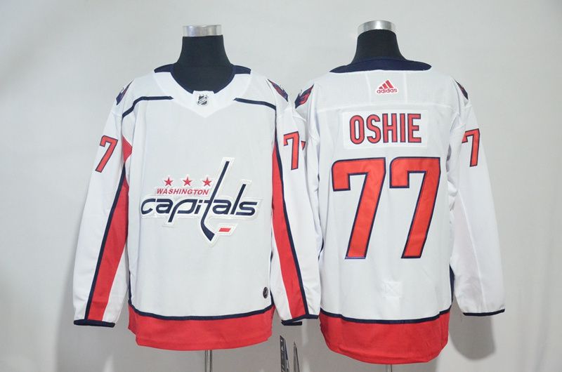 Men Washington Capitals #77 Oshie White Adidas Hockey Stitched NHL Jerseys->washington capitals->NHL Jersey